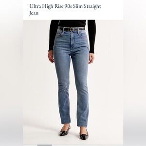 Abercrombie & Fitch ultra high rise 90’s slim straight